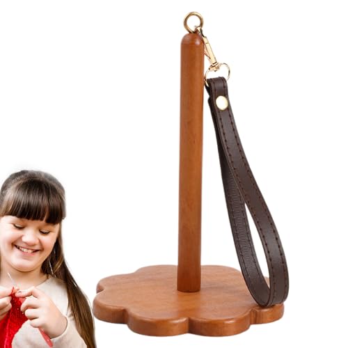 Gwtdtoad Garnhalter zum Häkeln, Handgelenkgarnhalter,Mit Riemen tragbarer rotierender Garnhalter | Ergonomisches Handarbeitsinstrument zum Stricken des Häkelns Flechten von Gwtdtoad