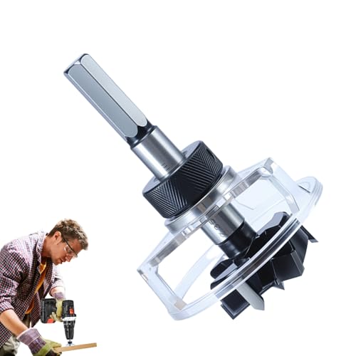 Gwtdtoad Holzbearbeitung Bohrkranz | 35 mm Positionierlochschneider | Bohrschablone Für Möbelbau & Heimwerkerprojekte Inklusive Präzisionsführung von Gwtdtoad