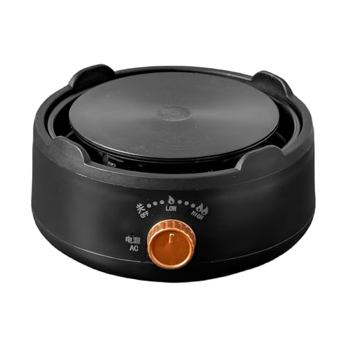 Gwtdtoad Kleine Kochplatte | Einzelner Elektroherd - Stufenlos Regelbarer Warmhalteherd Für Teekessel Kaffee Küche Camping Reisen Wohnheim Picknick Outdoor-Aktivitäten von Gwtdtoad