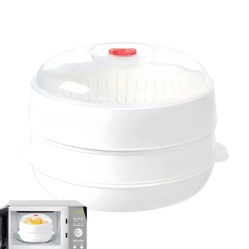 Gwtdtoad Mikrowellendämpfer Für - Mikrowellen Lebensmittel Dampfgarer Mit Deckel,Hitzebeständige Garschale Für Mietwohnung Geschäft Hotel Apartment Restaurant von Gwtdtoad