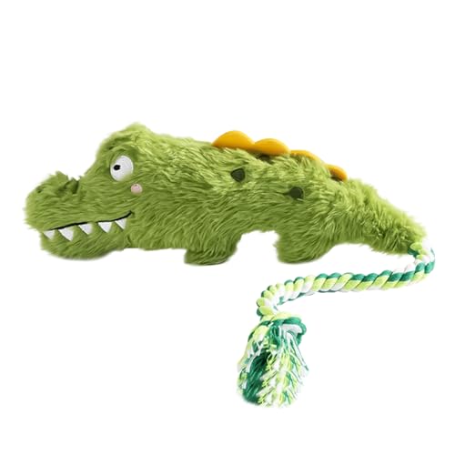Gwtdtoad Plüsch Hundespielzeug | Quitsch Welpen Kauspielzeug Mit Krokodil Design | Weiches Realistisches Kaumaterial Zahnhilfe Interaktives Training Für Zuhause Garten Park von Gwtdtoad
