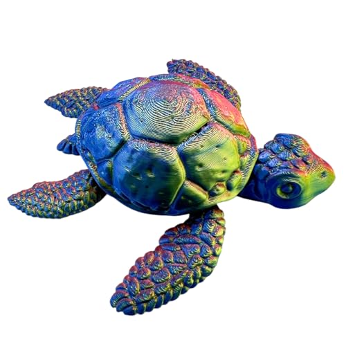 Gwtdtoad Schildkröten Statue | 3D gedruckte bewegliche Meeresschildkröten Statue für den Tisch | Wohnaccessoire Kompakte Tier Figur Für Jugendliche Erwachsene Gwtdtoad Schildkröten Statue | 3D gedruckte bewegliche Meeresschildkröten Statue für den Tisch | Wohnaccessoire Kompakte Tier Figur Für Jugendliche Erwachsene von Gwtdtoad