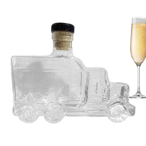Gwtdtoad Whisky Karaffe | Whiskey Behälter mit Halb LKW,375ml Flüssigkeitsbehälter mit Originellem Verschluss für Empfänge Brunch Feste Geburtstag Hochzeit Hauspartys Gwtdtoad Whisky Karaffe | Whiskey Behälter mit Halb LKW,375ml Flüssigkeitsbehälter mit Originellem Verschluss für Empfänge Brunch Feste Geburtstag Hochzeit Hauspartys von Gwtdtoad