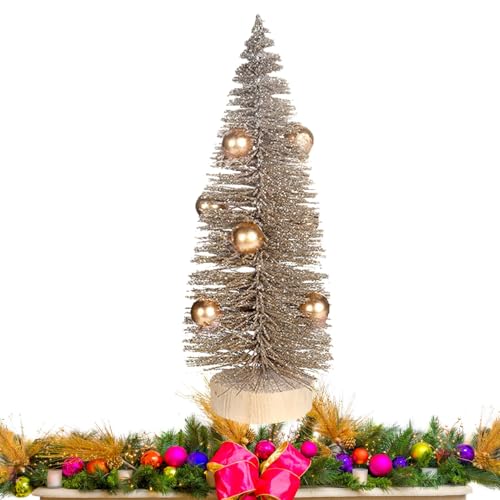 Künstlicher Weihnachtsbaum Kleine Tannenbaum Künstlicher Tisch Weihnachtsbaum Mit Weihnachtskugel, Miniatur Weihnachtsbaumschmuck Für Tisch- Und Schreibtisch-Weihnachtsdekoration von Gwtdtoad