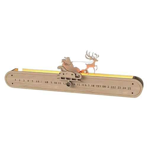 Weihnachts Adventskalender Holz Weihnachtsmann Hirschschlitten Weihnachtskalender Mit Schiebe-Design, Weihnachts Countdown Kalender Tafelaufsatz Für Den Weihnachtsstrumpf 40x21x8 Cm Weihnachts Adventskalender Holz Weihnachtsmann Hirschschlitten Weihnachtskalender Mit Schiebe-Design, Weihnachts Countdown Kalender Tafelaufsatz Für Den Weihnachtsstrumpf 40x21x8 Cm von Gwtdtoad