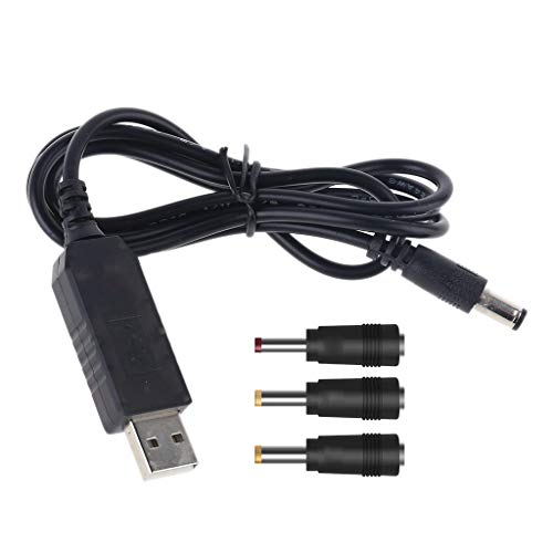 Gwxevce QC 3.0 USB zu DC 5V-12V einstellbare Spannungsstromkabel für Router-Lüfter IP-Kamera Schwarz Gwxevce QC 3.0 USB zu DC 5V-12V einstellbare Spannungsstromkabel für Router-Lüfter IP-Kamera Schwarz von Gwxevce
