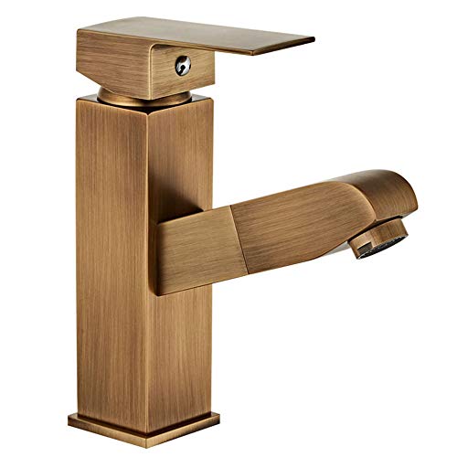 Wasserhahn Bad, Einhandmischer Waschtischarmaturen Mit Brause Ausziehbar, Messing Waschtischarmatur Kaltes Und Heißes Wasser Vorhanden, Geeignet Für Badezimmer Und Waschbecken, Moderner Stil Wasserhahn Bad, Einhandmischer Waschtischarmaturen Mit Brause Ausziehbar, Messing Waschtischarmatur Kaltes Und Heißes Wasser Vorhanden, Geeignet Für Badezimmer Und Waschbecken, Moderner Stil von Gx