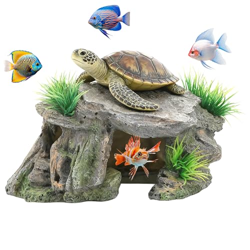 Gxdamxz Aquarium Deko Höhle, Steine Dekoration Versteck für Wassertiere zum Spielen Ausruhen & Züchten, 14x7x7cm von Gxdamxz