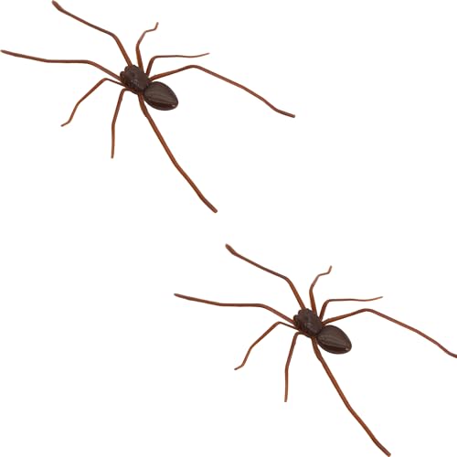 Gxdamxz Magnetic Spiders, Realistic Spinnen Deko für Kühlschrank mit Metalloberfläche, 2 Stück, Braun von Gxdamxz