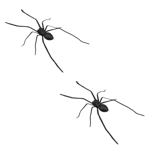 Gxdamxz Magnetic Spiders Realistic, Spinnen Deko für Metalloberflächen, Schwarz, 2 Stück von Gxdamxz