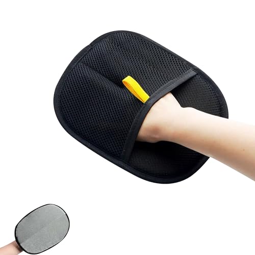 Gxdamxz Fell Magnet Handschuh, Tierhaarentferner Double Sided für Katzen und Hunde, Antistatischer, Pet Hair Remover Glove von Gxdamxz