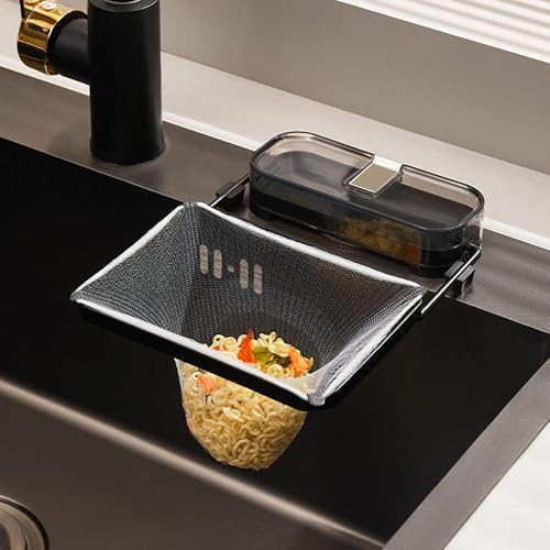 Gxdamxz Spülbecken Sieb, Abflusssieb Küchenspüle, Waschbecken Sieb Filter Faltbarer, Kitchen Sink Strainer mit 50 Filterbeuteln, Schwarz Gxdamxz Spülbecken Sieb, Abflusssieb Küchenspüle, Waschbecken Sieb Filter Faltbarer, Kitchen Sink Strainer mit 50 Filterbeuteln, Schwarz von Gxdamxz