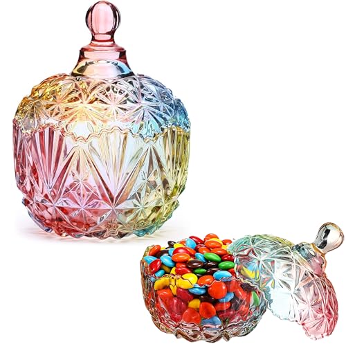 Gxdamxz Süßigkeiten Glas, Bonbonglas mit Deckel, Candy Bar Gläser, Bonboniere Bonbongläser, Süßigkeitenglas, 260ml von Gxdamxz