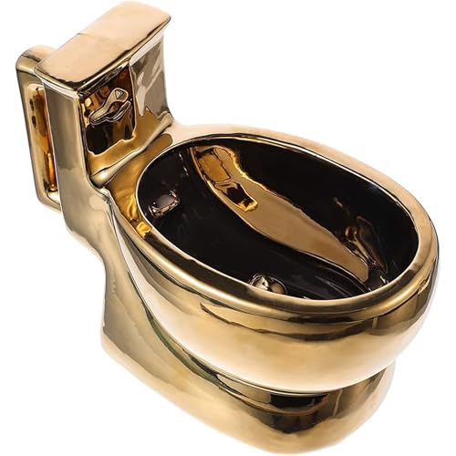Gxdamxz WC Tasse, Lustige 3D Toilettenbecher, Witzige Toiletten Kaffeetasse für Partys & Zuhause, Golden Gxdamxz WC Tasse, Lustige 3D Toilettenbecher, Witzige Toiletten Kaffeetasse für Partys & Zuhause, Golden von Gxdamxz