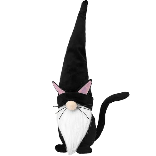 Gxdamxz Wichtel Deko Innenbereich, Handgemachte Katze Elf für Ostern/Weihnachts, Schwarz Gxdamxz Wichtel Deko Innenbereich, Handgemachte Katze Elf für Ostern/Weihnachts, Schwarz von Gxdamxz