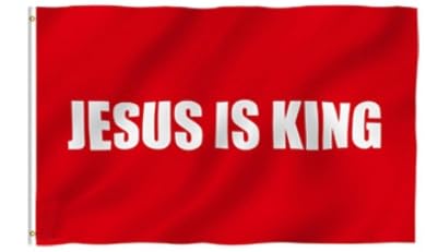 Jesus Flag-JESUS IS KING Jesus Flag-JESUS IS KING von Gxdamxz