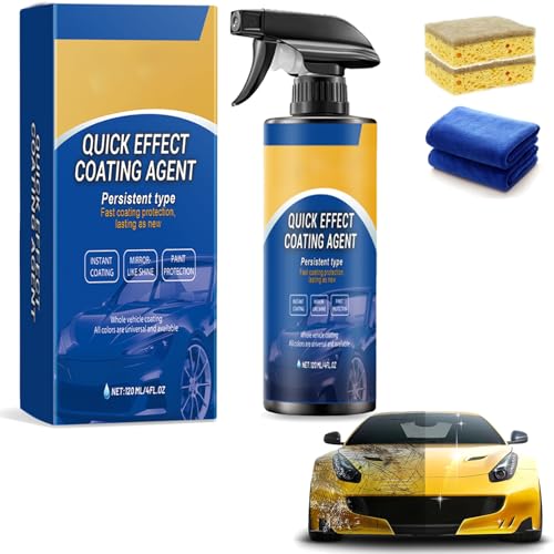 Quick Effect Coating Agent, Sopami Quick Effect Coating Agent, 3-In-1 High Protection Car Spray Nano Ceramic Protection, Scratch Repair & Shine Restorer (1 Satz) von Gyagalre