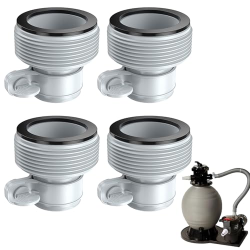 Gyinere Poolschlauch-Adapter, 1,25 auf 1,5 Poolschlauchadapter, Adapter 1 1/4 auf 1 1/2, Pumpe, 1,5 auf 1,25, Filterpumpen und Salzwassersystem, 4 Stück Gyinere Poolschlauch-Adapter, 1,25 auf 1,5 Poolschlauchadapter, Adapter 1 1/4 auf 1 1/2, Pumpe, 1,5 auf 1,25, Filterpumpen und Salzwassersystem, 4 Stück von Gyinere