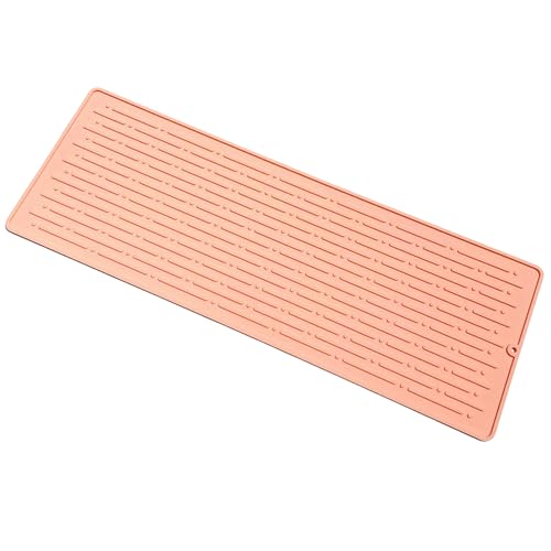 Gyios Tischsets Abwaschbar 2 Pack Silikonschale Trocknungsmatte Sanftes Und Bequeme Küchentrocknungsmatte Für Arbeitsplatten Nicht -schlupf -absorptionsoberfläche Zur Verhinderung Von Schlupf-rosa von Gyios