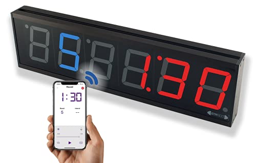 GymNext Flex Timer Wanduhr digital - Fitnessstudio Edition – Intervall Timer für Fitnesstraining im Fitnessstudio - Steuerung über die Mobile App via Bluetooth – XXL Wanduhr GymNext Flex Timer Wanduhr digital - Fitnessstudio Edition – Intervall Timer für Fitnesstraining im Fitnessstudio - Steuerung über die Mobile App via Bluetooth – XXL Wanduhr von GymNext