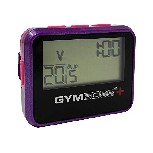 Gymboss Plus Intervall-Timer und Stoppuhr - VIOLETT/ROSA METALLIC-Hochglanz von Gymboss