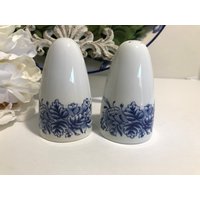 Churchill Courier Und Ives Blau/Weiß Transferware Salz - Pfefferstreuer, Salz Pfeffer von GypsiesOutWest