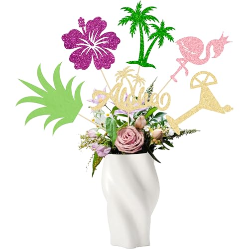Gyufise 12 x tropische Sommer-Blumen-Mittelstück-Stäbchen, zusammengebaut, Glitzer, Hawaii-Aloha-Tischdekoration für Hawaii-Luau-Thema, Kindergeburtstag, Partyzubehör, mehrfarbig Gyufise 12 x tropische Sommer-Blumen-Mittelstück-Stäbchen, zusammengebaut, Glitzer, Hawaii-Aloha-Tischdekoration für Hawaii-Luau-Thema, Kindergeburtstag, Partyzubehör, mehrfarbig von Gyufise