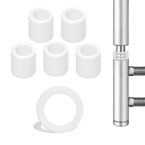 Fitschenringe Kunststoff Zimmertüren 52 Stück Unterlegscheiben Türscharnier 10 * 15 * 1 mm Montageringe Ohne Abriebspuren,1mm Dicke von Gyxcelc