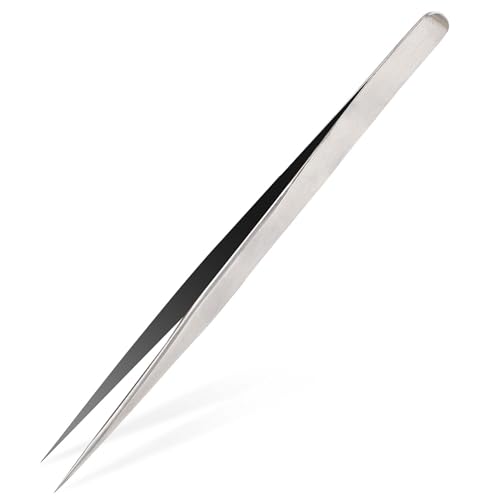 Industrielle Pinzette,1 Spitze Pinzette aus Edelstahl Nicht magnetische Präzisionspinzette für Schweißarbeiten, experimentelle Arbeiten, Schmuckherstellung Industrielle Pinzette,1 Spitze Pinzette aus Edelstahl Nicht magnetische Präzisionspinzette für Schweißarbeiten, experimentelle Arbeiten, Schmuckherstellung von Gyxcelc