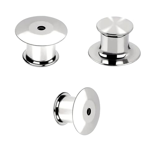 Verschlussstifte Metall Pin Keepers Rücken Lock Verschluss Brosche emaille verkleinern anstecker pins rückseite pin sicherheitsverschluss für Schmuck Namensschild Basteln DIY, Silber-30 Stück von Gyxcelc