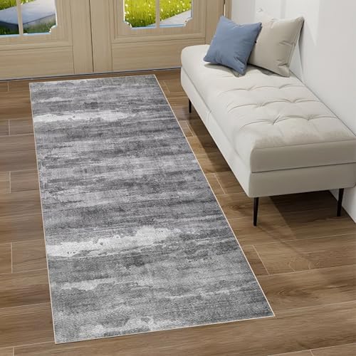 Gzaebji Teppich Läufer Flur rutschfest Korridor Teppichläufer Küchenteppich 70 x 250 cm Waschbar Modern Schlafzimmer Wohnzimmer Läufer Teppich Küchenläufer Wohnzimmer Schlafzimmer Meterware Anpassbar von Gzaebji