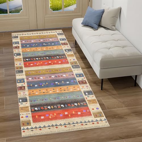Teppich Läufer Flur rutschfest Korridor Teppichläufer Küchenteppich 100 x 160 cm Waschbar Modern Schlafzimmer Wohnzimmer Läufer Teppich Küchenläufer Wohnzimmer Schlafzimmer Meterware Anpassbar von Gzaebji