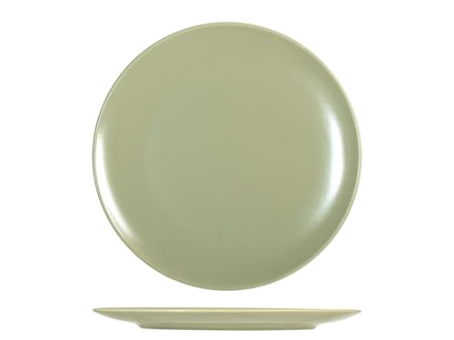 H&h set 6 piatti piani in stoneware denver green 26cm von H&H