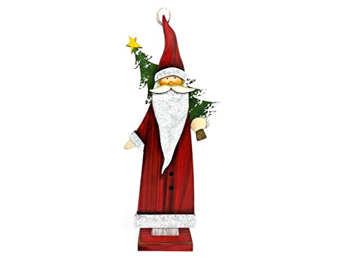 Babbo natale in legno colorato cm16x5x40 von H+H