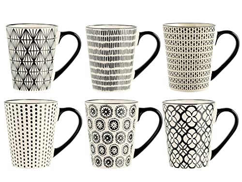 H&h set 6 mug vhera in stoneware cc 350 von H&H