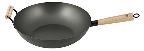 H&h wok antiaderente borghese manico legno cm32 von H&H