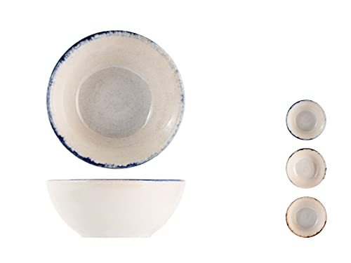 H&h set 24 ciotoline artisanal in stoneware cm 10 von H+H