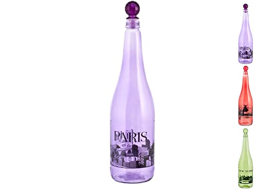 Bottiglia in vetro city assortiti lt1 con tappo von H+H