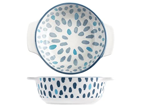 H&H 7946112 Runde Auflaufform Full Decoration, Porzellan, 12 cm von H&H