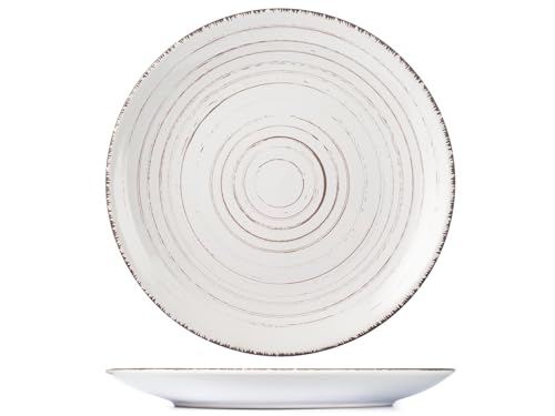 H&h terre du sud set 6 piatti piani, bianco, stoneware, cm27 von H&H