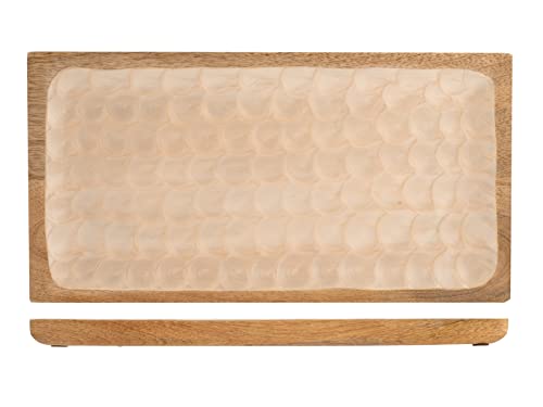 H&h piatto rettangolare in legno di mango cm 28x38 cm von H&H