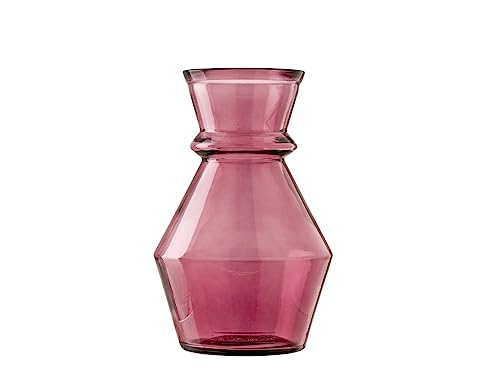 H&h vaso merida in vetro riciclato vinaccia h 25 cm von H&H