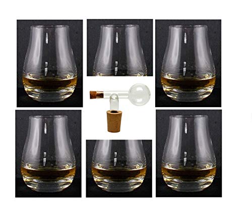 H-BO 6 Spey Dram Whisky Whiskey Tasting Gläser + 1 Glaskugelportionierer von H-BO