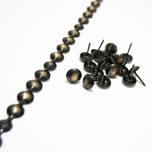 H-BOLT - 5 & 10 Meter Universal-Nagelstreifen für Polster und Möbel – inklusive loser Polsternägel für einfache Installation (11 mm Antik-Bronze, 10 m) von H-BOLT
