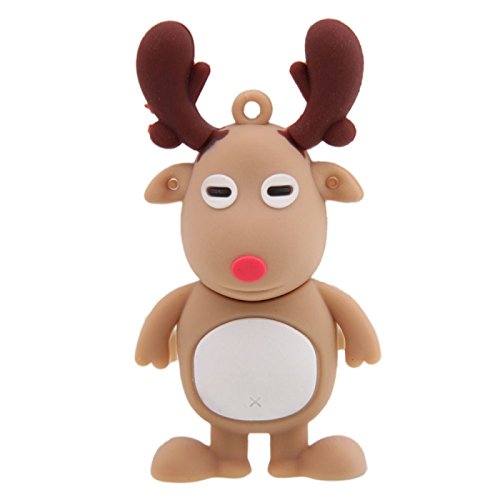 AcGoSp 16 GB Weihnachtsdeko Elch USB Flash Drive von H-Customs