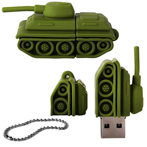 Einschließlich Woo High Speed Army Panzer USB 3.0 Flash Drive Memory Stick - Grün 32 GB von H-Customs