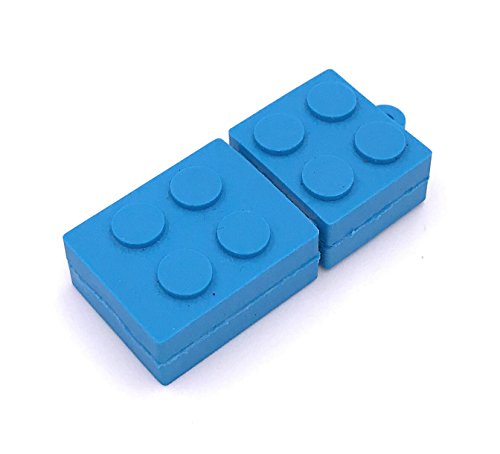 H-Customs Baustein Spielzeug blau USB Stick 8GB 16GB 32GB 64GB 128GB USB 3.0/128 GB von H-Customs