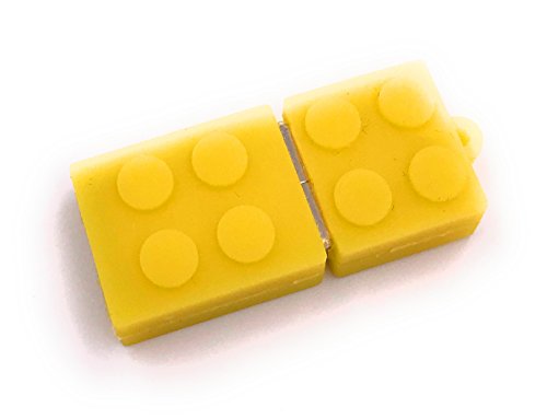 H-Customs Baustein Spielzeug gelb USB Stick 8GB 16GB 32GB 64GB 128GB USB 3.0/64 GB von H-Customs