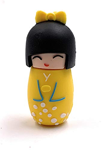 H-Customs Geisha Matroschka Puppe in Gelb USB Stick 128 GB USB 3.0 von H-Customs