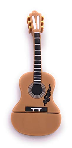 H-Customs Gitarre Beige Holz Farben USB Stick 32GB USB 2.0 von H-Customs